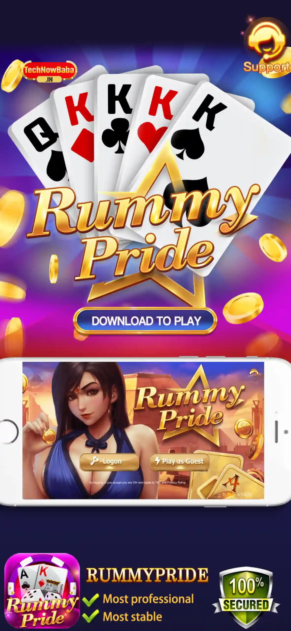 Rummy Pride App Download Tech Now Baba